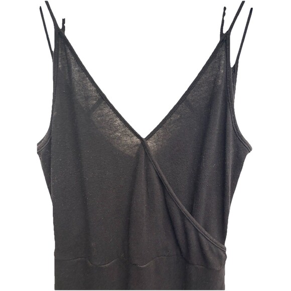 Z Supply Black Capri Midi Wrap Knit Dess Sz L Beach Resort Wear - Picture 8 of 8